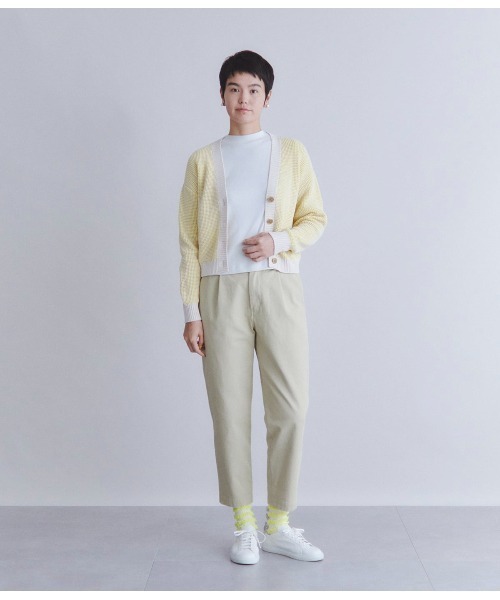SIPULI（シプリ）の「[Elama]Svin Cotton Rib ボトルネックプルオーバー（Tシャツ/カットソー・レディース・ライトグレー/ダークグレー・2）」の12枚目の写真