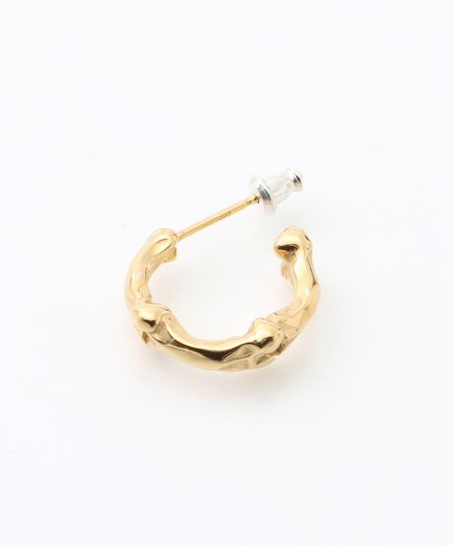 【TAKAHIROMIYASHITATheSoloist】BONE SHAPED EARRINGS M 15mm（片耳用）
