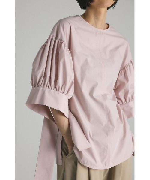 STYLEMIXER（スタイルミキサー）の「ロングカフブラウス（シャツ/ブラウス・レディース・ホワイト/ブラック/ピンク・FREE）」の3枚目の写真