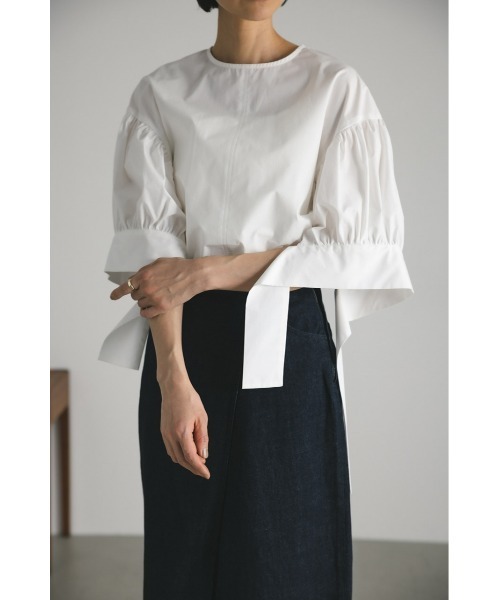 STYLEMIXER（スタイルミキサー）の「ロングカフブラウス（シャツ/ブラウス・レディース・ホワイト/ブラック/ピンク・FREE）」の7枚目の写真