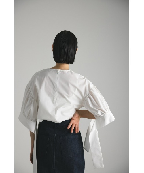 STYLEMIXER（スタイルミキサー）の「ロングカフブラウス（シャツ/ブラウス・レディース・ホワイト/ブラック/ピンク・FREE）」の11枚目の写真