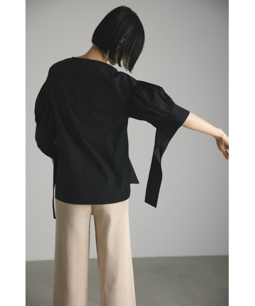 STYLEMIXER（スタイルミキサー）の「ロングカフブラウス（シャツ/ブラウス・レディース・ホワイト/ブラック/ピンク・FREE）」の21枚目の写真