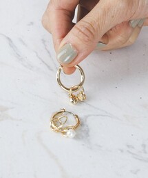 BEAMS HEART / コイルフープ ピアス