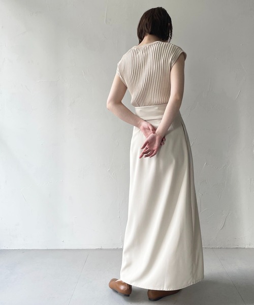 CLEIO（クレイオ）の「【CLEIO】二重臼フレンチスリーブニット（ニット/セーター・レディース・ライトグリーン/テラコッタ/アイボリー・FREE）」の12枚目の写真