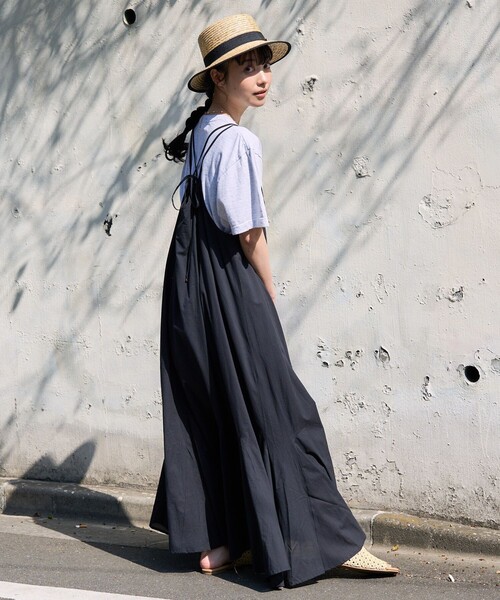 FREAK'S STORE（フリークスストア）の「インドキャミマキシワンピース（ワンピース・レディース・グリーン/ブラック/レンガ・ﾌﾘ-）」の8枚目の写真