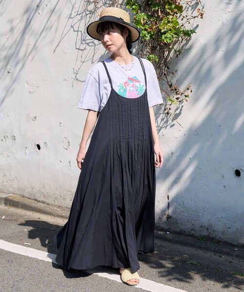 FREAK'S STORE（フリークスストア）の「インドキャミマキシワンピース（ワンピース・レディース・グリーン/ブラック/レンガ・ﾌﾘ-）」の9枚目の写真