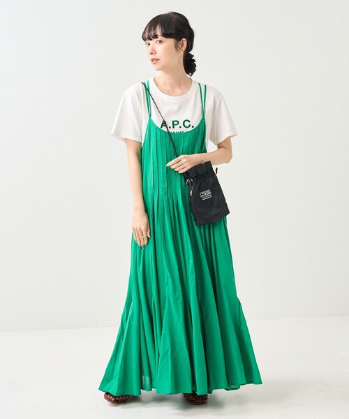 FREAK'S STORE（フリークスストア）の「インドキャミマキシワンピース（ワンピース・レディース・グリーン/ブラック/レンガ・ﾌﾘ-）」の10枚目の写真