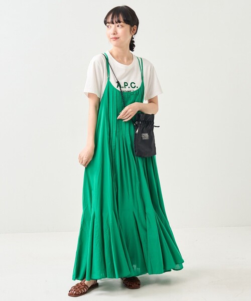 FREAK'S STORE（フリークスストア）の「インドキャミマキシワンピース（ワンピース・レディース・グリーン/ブラック/レンガ・ﾌﾘ-）」の12枚目の写真