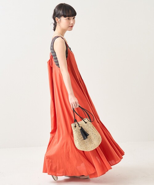 FREAK'S STORE（フリークスストア）の「インドキャミマキシワンピース（ワンピース・レディース・グリーン/ブラック/レンガ・ﾌﾘ-）」の15枚目の写真