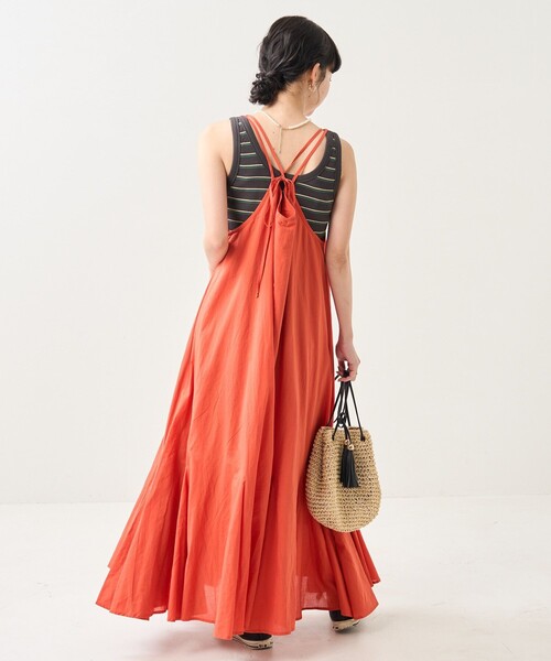 FREAK'S STORE（フリークスストア）の「インドキャミマキシワンピース（ワンピース・レディース・グリーン/ブラック/レンガ・ﾌﾘ-）」の16枚目の写真