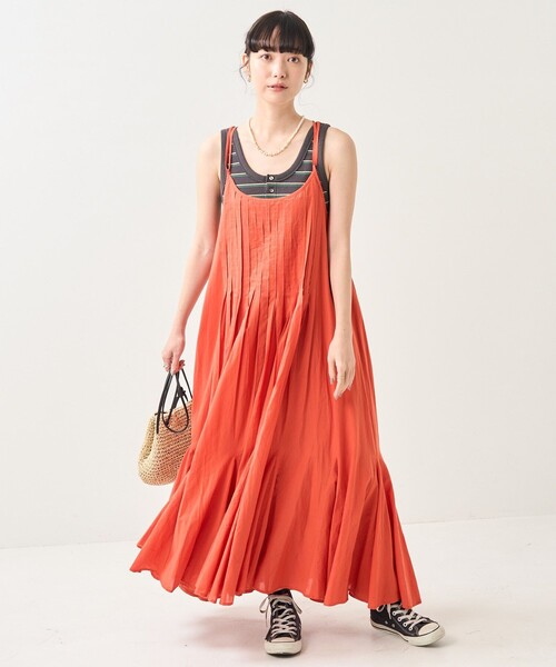 FREAK'S STORE（フリークスストア）の「インドキャミマキシワンピース（ワンピース・レディース・グリーン/ブラック/レンガ・ﾌﾘ-）」の17枚目の写真