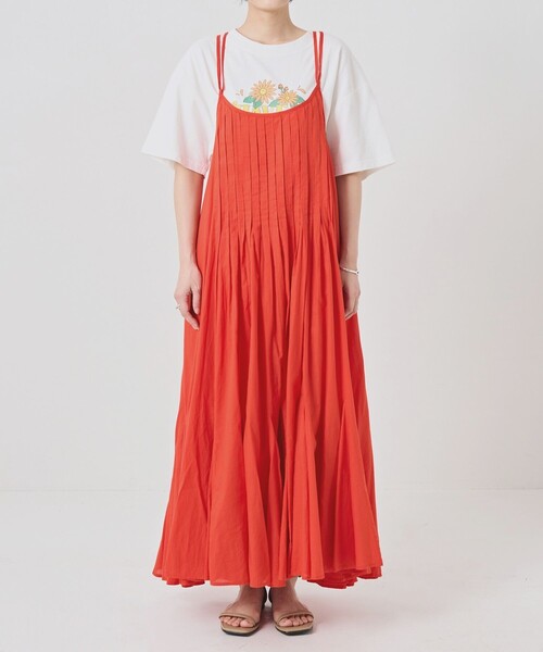 FREAK'S STORE（フリークスストア）の「インドキャミマキシワンピース（ワンピース・レディース・グリーン/ブラック/レンガ・ﾌﾘ-）」の20枚目の写真