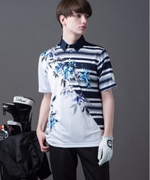 BUFFALO GOLF（バッファローゴルフ）の「MARINA-POLOSHIRT(マリーナ-ポロシャツ)フラワー柄 ポロシャツ（Tシャツ/カットソー）」