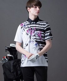 BUFFALO BOBS（バッファローボブズ）の「MARINA-POLOSHIRT(マリーナ-ポロシャツ)フラワー柄 ポロシャツ（Tシャツ/カットソー）」
