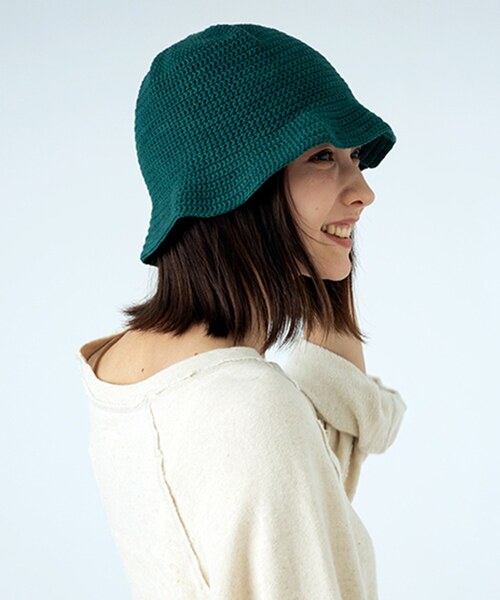SUBLIME(サブライム)の「【SUBLiME/サブライム】 HANDKNIT HAT(ハット・メンズ・ブラック/ベージュ/パープル/ブラウン/オレンジ/グリーン・FREE)」の4枚目の写真