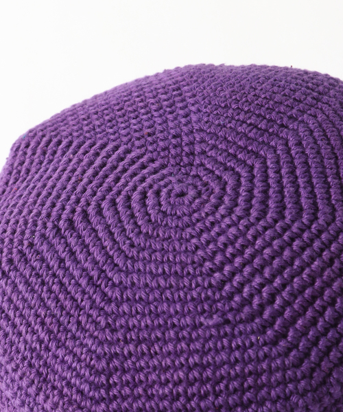 SUBLIME(サブライム)の「【SUBLiME/サブライム】 HANDKNIT HAT(ハット・メンズ・ブラック/ベージュ/パープル/ブラウン/オレンジ/グリーン・FREE)」の18枚目の写真