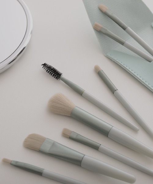 Mayree（メイリー）の「【resonance】メイク ブラシセット【8本セット】 (収納ケース付き)（メイクブラシ・レディース・ブルー/ライトブルー/ベビーピンク/ピンク/セージグリーン・FREE）」の17枚目の写真