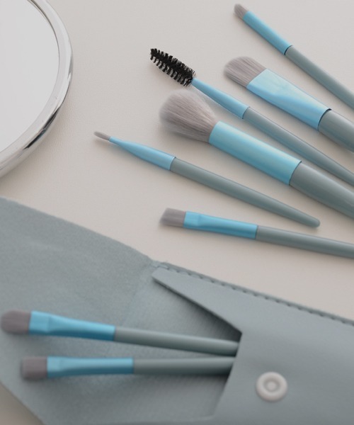 Mayree（メイリー）の「【resonance】メイク ブラシセット【8本セット】 (収納ケース付き)（メイクブラシ・レディース・ブルー/ライトブルー/ベビーピンク/ピンク/セージグリーン・FREE）」の14枚目の写真