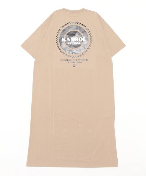 KANGOL（カンゴール）の「【KANGOL】バックグラフィックワンピース（ワンピース・レディース・ベージュ/ブラック・M/L）」の4枚目の写真