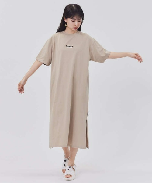 KANGOL（カンゴール）の「【KANGOL】バックグラフィックワンピース（ワンピース・レディース・ベージュ/ブラック・M/L）」の5枚目の写真