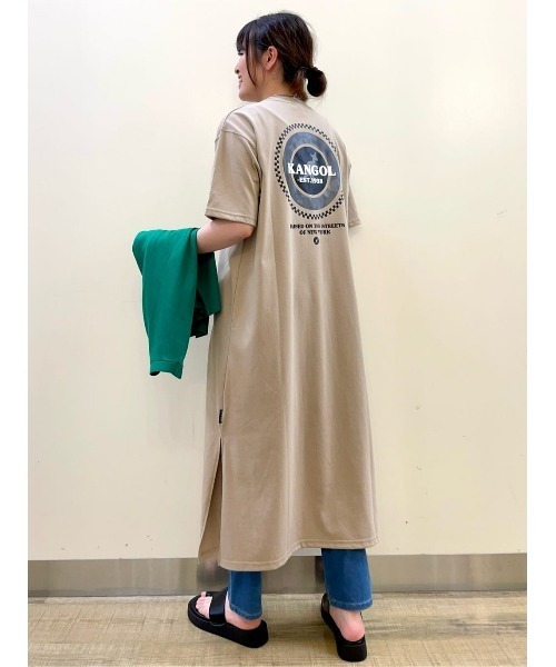 KANGOL（カンゴール）の「【KANGOL】バックグラフィックワンピース（ワンピース・レディース・ベージュ/ブラック・M/L）」の12枚目の写真