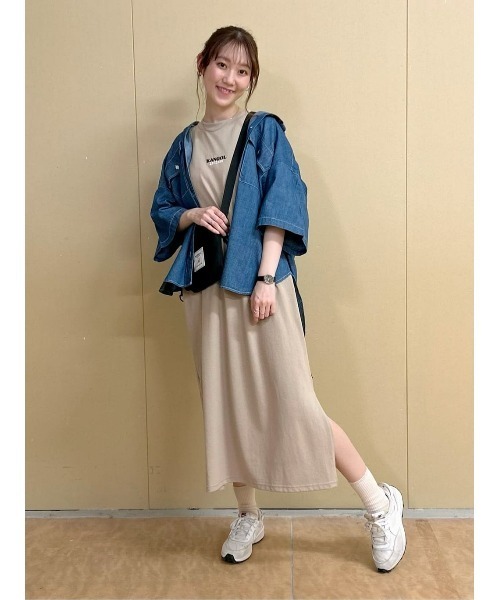 KANGOL（カンゴール）の「【KANGOL】バックグラフィックワンピース（ワンピース・レディース・ベージュ/ブラック・M/L）」の14枚目の写真