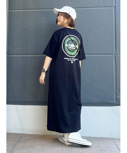 KANGOL（カンゴール）の「【KANGOL】バックグラフィックワンピース（ワンピース・レディース・ベージュ/ブラック・M/L）」の18枚目の写真