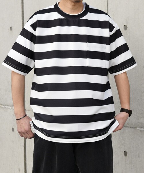 SHIPS any(シップス エニィ)の「SHIPS any: 〈吸水・速乾・ストレッチ〉 フェイク レイヤード Tシャツ 24SS◇(Tシャツ/カットソー・メンズ・ブルー系/ネイビー/キャメル/オリーブ/ライトグリーン/レンガ/ベージュ/ブラック・LARGE/X-LARGE/SMALL/MEDIUM)」の12枚目の写真