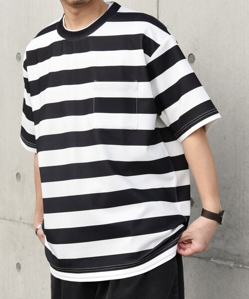 SHIPS any(シップス エニィ)の「SHIPS any: 〈吸水・速乾・ストレッチ〉 フェイク レイヤード Tシャツ 24SS◇(Tシャツ/カットソー・メンズ・ブルー系/ネイビー/キャメル/オリーブ/ライトグリーン/レンガ/ベージュ/ブラック・LARGE/X-LARGE/SMALL/MEDIUM)」の13枚目の写真