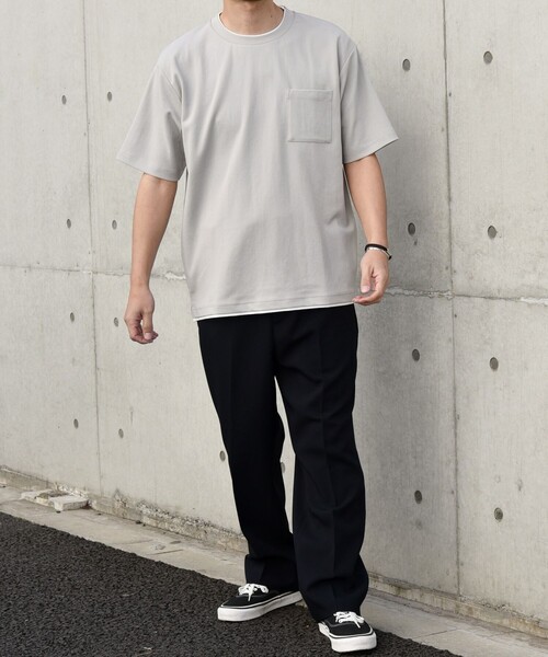 セール】SHIPS any: 〈吸水・速乾・ストレッチ〉 フェイク レイヤード