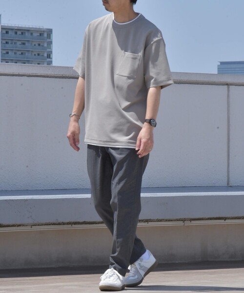関税送料込HERNO レイヤードTシャツ SHIPS any: 〈吸水・速乾・ストレッチ〉 フェイク レイヤード T