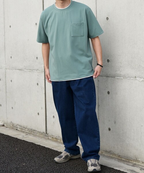 セール】SHIPS any: 〈吸水・速乾・ストレッチ〉 フェイク レイヤード