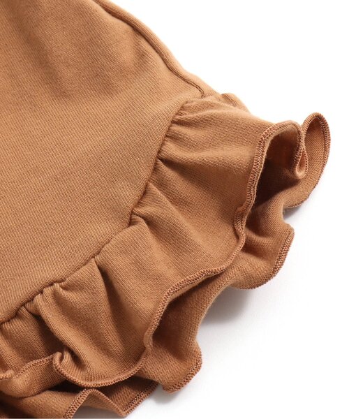 BREEZE（ブリーズ）の「肩フリルサマーセットアップ（セットアップ・キッズ・グリーン/キャメル・80/90/100/110/120/130/140）」の6枚目の写真