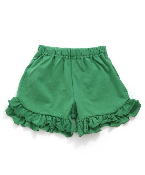 BREEZE（ブリーズ）の「肩フリルサマーセットアップ（セットアップ・キッズ・グリーン/キャメル・80/90/100/110/120/130/140）」の12枚目の写真