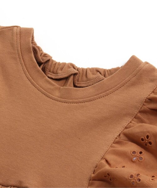 BREEZE（ブリーズ）の「肩フリルサマーセットアップ（セットアップ・キッズ・グリーン/キャメル・80/90/100/110/120/130/140）」の13枚目の写真