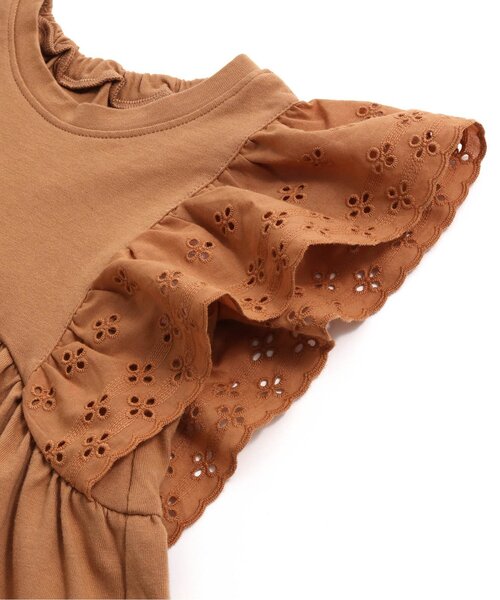BREEZE（ブリーズ）の「肩フリルサマーセットアップ（セットアップ・キッズ・グリーン/キャメル・80/90/100/110/120/130/140）」の14枚目の写真