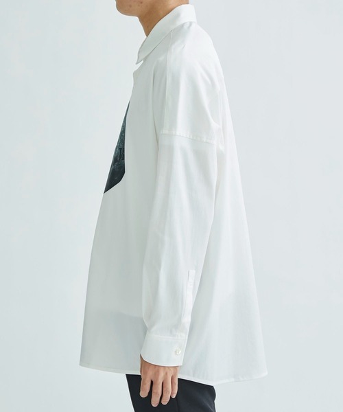 SHAREEF(シャリーフ)の「MOON L/S SHIRTS(シャツ/ブラウス・メンズ・ホワイト/ブラック・1/2)」の9枚目の写真
