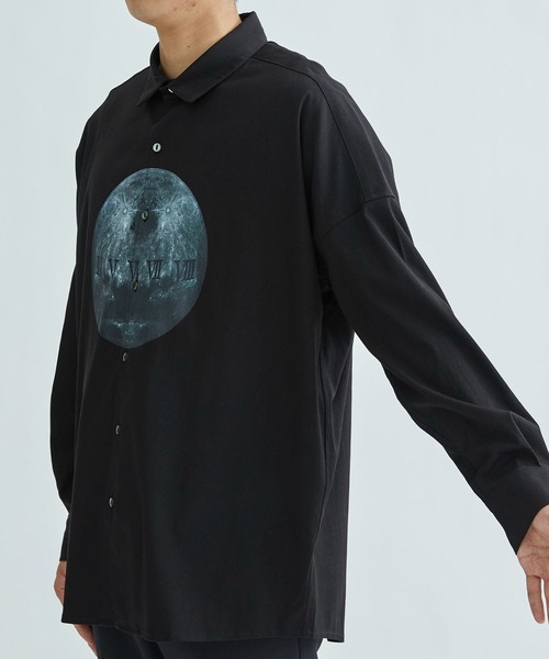 SHAREEF(シャリーフ)の「MOON L/S SHIRTS(シャツ/ブラウス・メンズ・ホワイト/ブラック・1/2)」の10枚目の写真