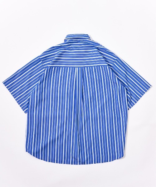WETTEMPT（ウィテンプト）の「BIG POCKET STRIPE SHIRT/ビッグ