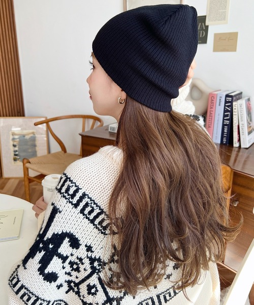 セール】【累計販売枚数1万枚突破！】リブ編みニット帽（ニット