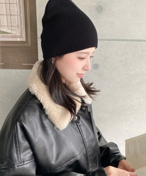 セール】【累計販売枚数1万枚突破！】リブ編みニット帽（ニット