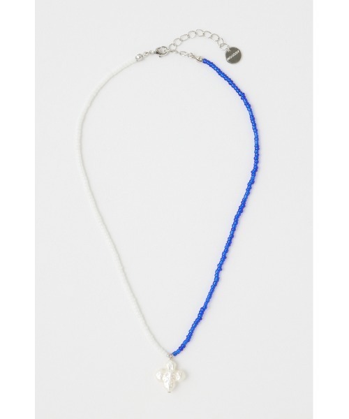 MOUSSY（マウジー）の「BEADS CROSS F/PEARL ネックレス（ネックレス・レディース・ブルー/ブラウン・FREE）」の9枚目の写真