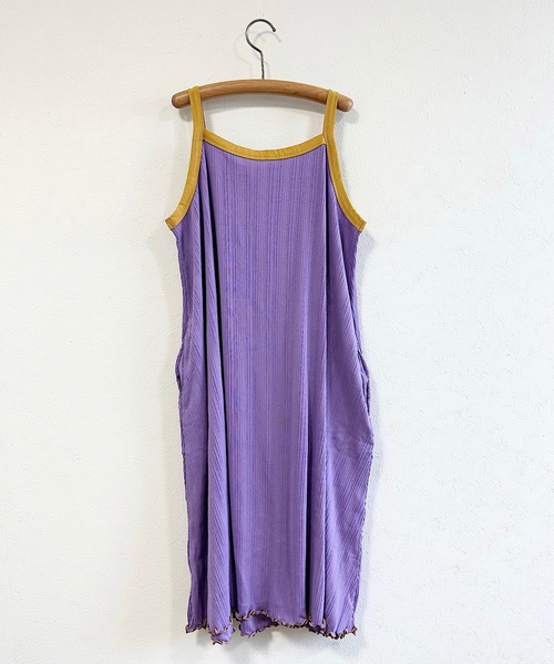 CALMIA（カルミア）の「メローキャミワンピース/おとな（ワンピース・レディース・ブラック/ラベンダー/ライトグリーン・160cm）」の9枚目の写真