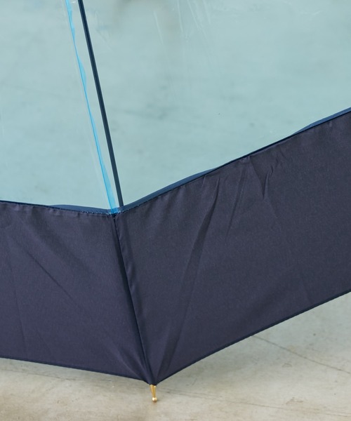 BIRTHDAY BAR（バースデイバー）の「カラー切継  12本骨 ビニール傘（長傘・レディース・オレンジ/ピンク/ネイビー・フリー）」の6枚目の写真