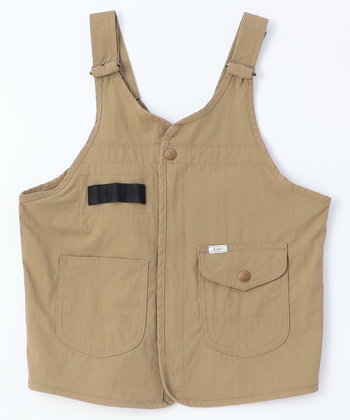 Lee（リー）の「【110-150cm】キッズ ジップアップベスト 親子お揃いコーデ可（その他トップス・キッズ・オリーブ/ブルー/ベージュ・150/140/130/120/110）」の2枚目の写真