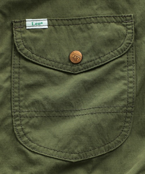 Lee（リー）の「【110-150cm】キッズ ジップアップベスト 親子お揃いコーデ可（その他トップス・キッズ・オリーブ/ブルー/ベージュ・150/140/130/120/110）」の11枚目の写真