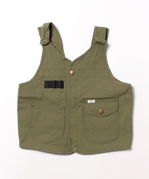 Lee（リー）の「【110-150cm】キッズ ジップアップベスト 親子お揃いコーデ可（その他トップス・キッズ・オリーブ/ブルー/ベージュ・150/140/130/120/110）」の12枚目の写真