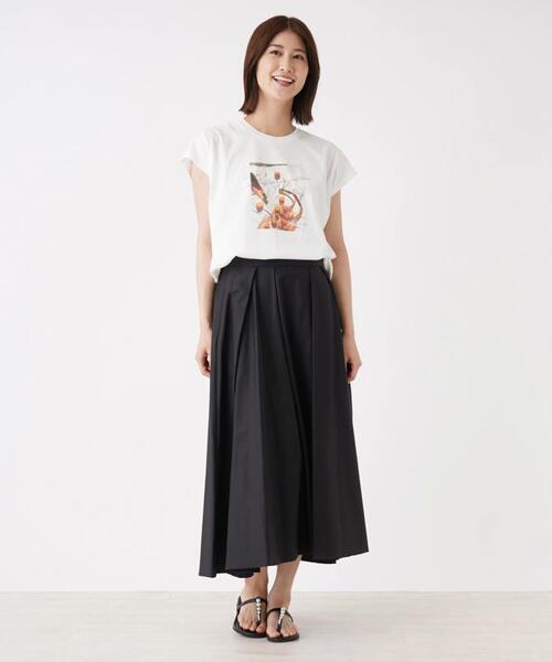 Brahmin(ブラーミン)の「【BRAHMIN】フォトプリントTシャツ(Tシャツ/カットソー・レディース・モカ/オフホワイト/ブラック/レモンイエロー・2)」の7枚目の写真