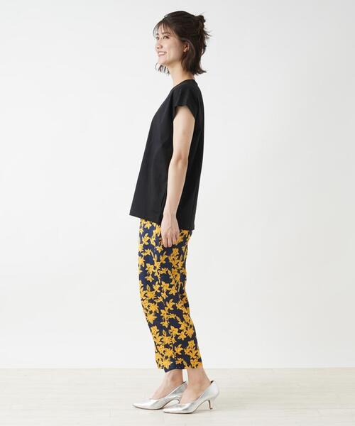 Brahmin(ブラーミン)の「【BRAHMIN】フォトプリントTシャツ(Tシャツ/カットソー・レディース・モカ/オフホワイト/ブラック/レモンイエロー・2)」の11枚目の写真
