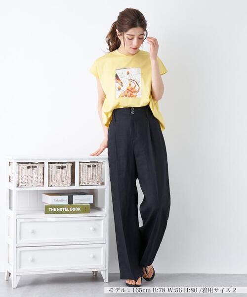 Brahmin(ブラーミン)の「【BRAHMIN】フォトプリントTシャツ(Tシャツ/カットソー・レディース・モカ/オフホワイト/ブラック/レモンイエロー・2)」の17枚目の写真